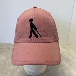Pink Golf Baseball Hat With Mesh Panels One Size